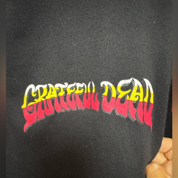 Grateful Dead Black Sweater with Red and Yellow Logo - Picture 4 of 4